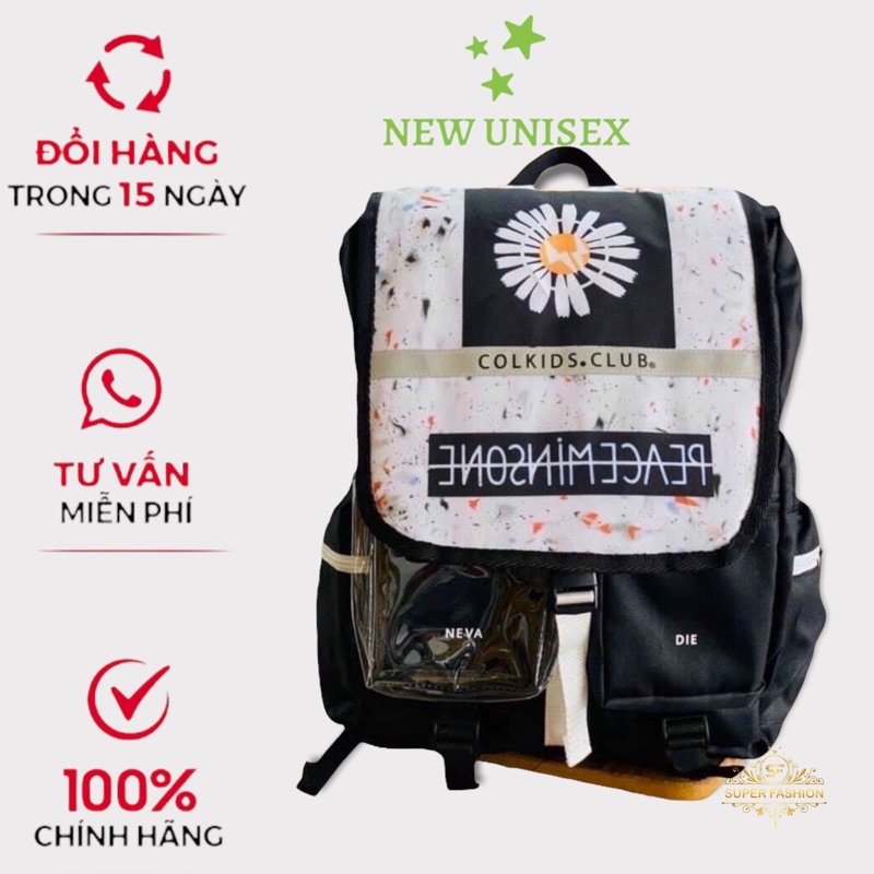Balo đi học phản quang Colkids SS3 Hoa Cúc cực chất [New Unisex]