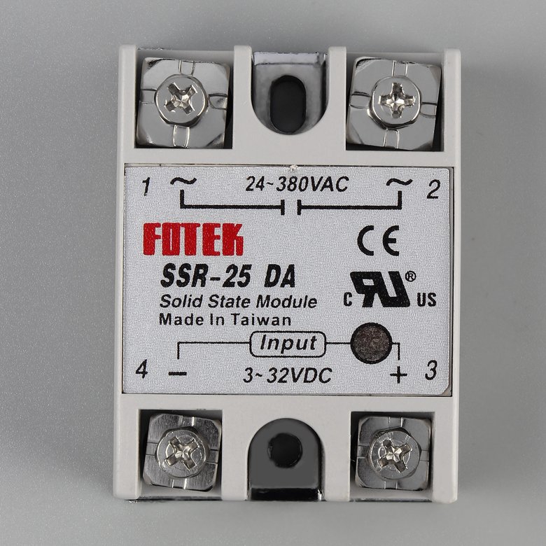 Mô đun chuyển tiếp trạng thái rắn PK SSR-25DA đầu vào 25A / 250V 3-32V đầu ra 24-380VAC