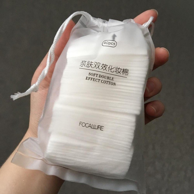 Bông cotton tẩy trang FOCALLURE mềm mịn chất lượng cao 22.5g FBTT1
