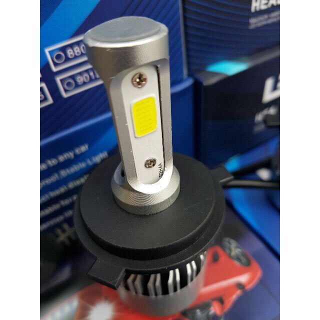 Đèn Pha Led C6 3 Tim Led Cực Sáng Chân H4 Lắp Các Dòng Xe Máy!