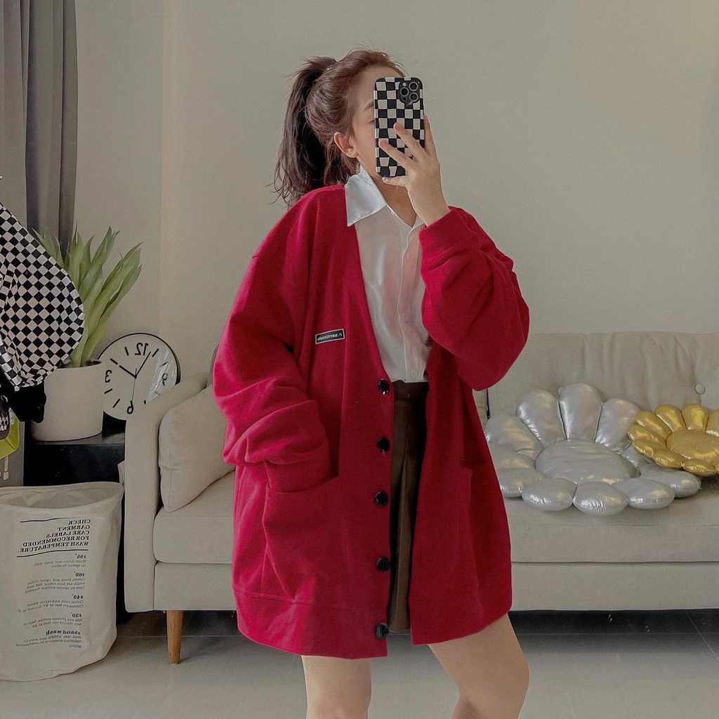 CARDIGAN R. SENTINIALS áo cardigan nỉ