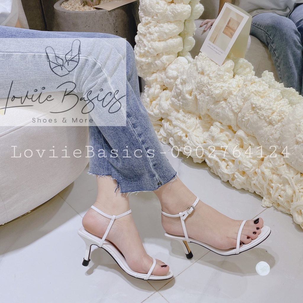 SANDAL CAO GÓT 5CM LOVIIE BASICS - SANDAL NỮ CAO GÓT THỜI TRANG - SANDAL NỮ GÓT NHỌN DÂY MẢNH - G201024