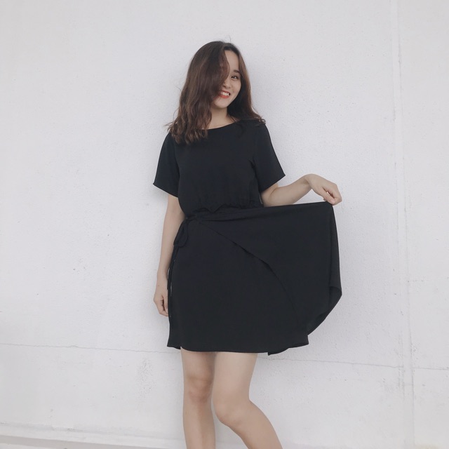 Layer Dress - Váy đen rút eo layer | BigBuy360 - bigbuy360.vn