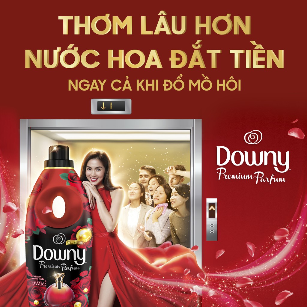 [HC Gift] Nước Xả Vải Downy Dạng Túi Hương Nước Hoa Huyền Bí - Túi 240ml