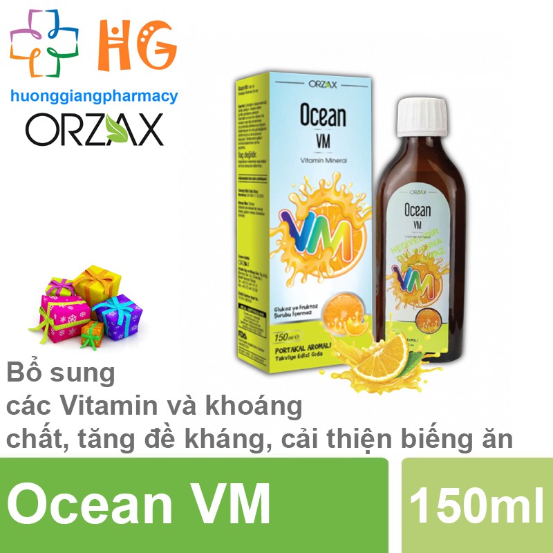 Ocean VM. Bổ sung các Vitamin và khoáng chất, tăng đề kháng, cải thiện biếng ăn, giúp bé ăn ngon ngủ ngon