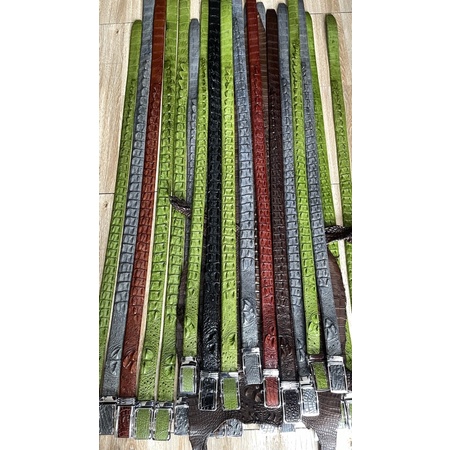 Thắt Lưng Da Cá Sấu Thật 100%, Loại Da Gai Liền Nguyên Con STM348 Size Rộng 3.4cm Và 3.8cm Đủ Màu Sắc Bảo Hành 2 Năm