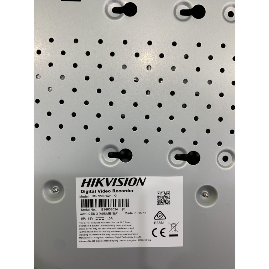 Đầu ghi  HÌNH 8 CỔNG Hikvision DS-7208 HQHI K1 BẢO HÀNH CHÍNH HÃNG