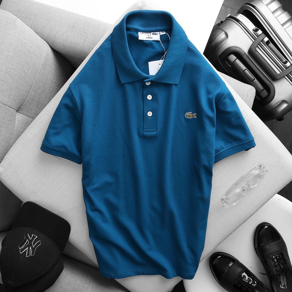 Áo POLO Nam Cá sấu cao cấp thiết kế cổ bẻ có LOGO thêu LA.SO.TES M đến 4XL CS01