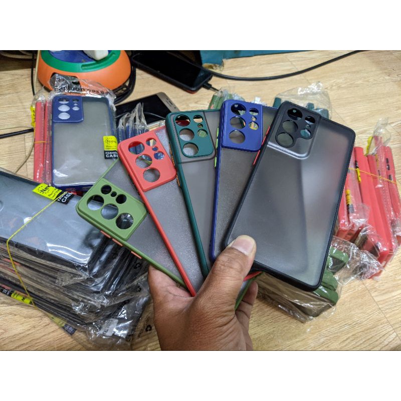 Ốp lưng Samsung S21ULTRA viền màu