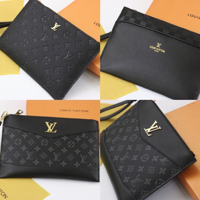 Ví cầm tay cluth Lv nam  sz28