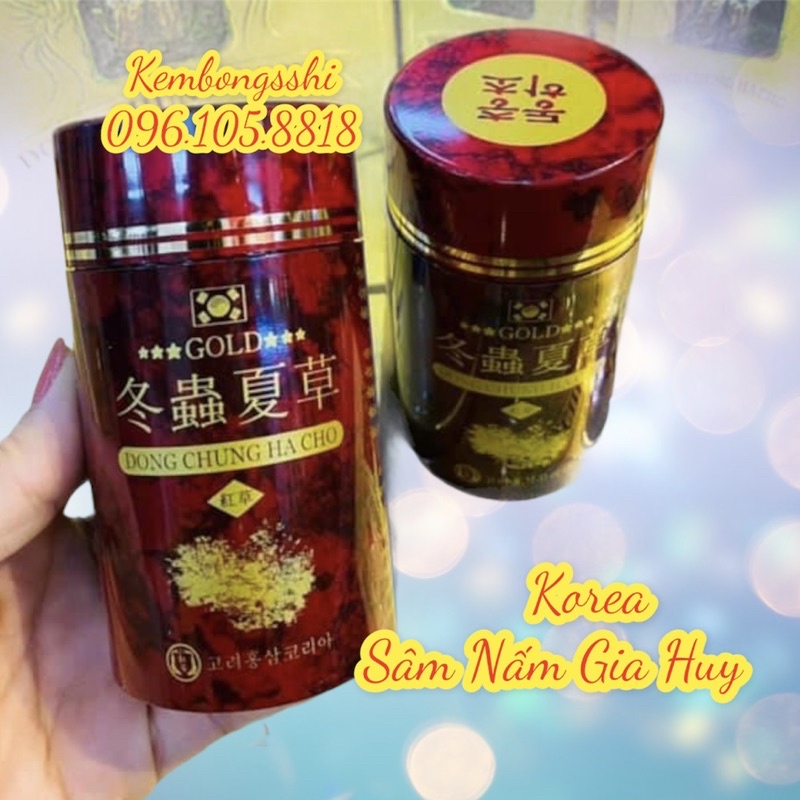 [DATE MỚI] Đông Trùng Hạ Thảo KIM SAM Hàn Quốc, Hộp 2 lọ x 100gr