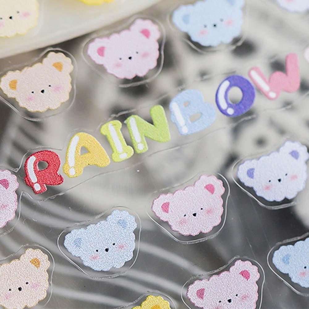 Miếng Dán Trang Trí Móng Tay 5D DIY Màu Sắc Kẹo Ngọt Xinh Xắn