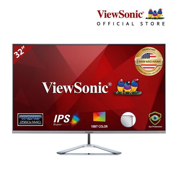 Màn hình máy tính ViewSonic VX3276-2K-MHD 31.5 inch - 2K - Hàng Chính Hãng