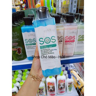 SỮA TẮM SOS XANH DƯƠNG- CHÓ LÔNG TRẮNG