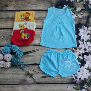 Set 5 bộ cotton cho bé gái