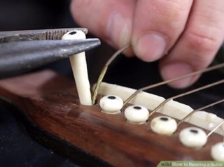 Bộ 6 chốt giữ dây đàn guitar Acoustic