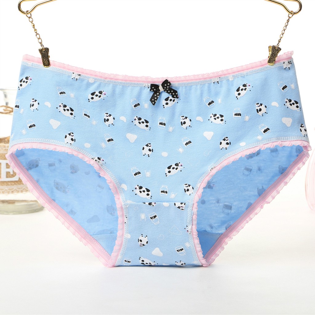 Quần Lót Cotton Nữ In Họa Tiết Trái cây, Kẻ Phối,... Nhiều Hình Dễ Thương | BigBuy360 - bigbuy360.vn