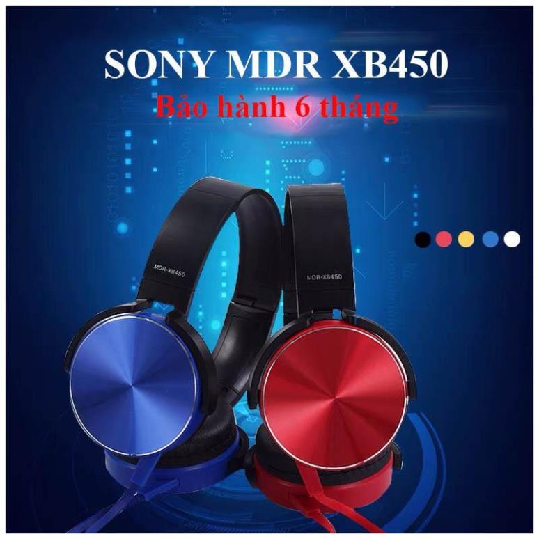 Tai nghe chụp tai SONY MDR XB450 EXTRA BASS tích hợp micro, âm thanh trầm nghe cực hay