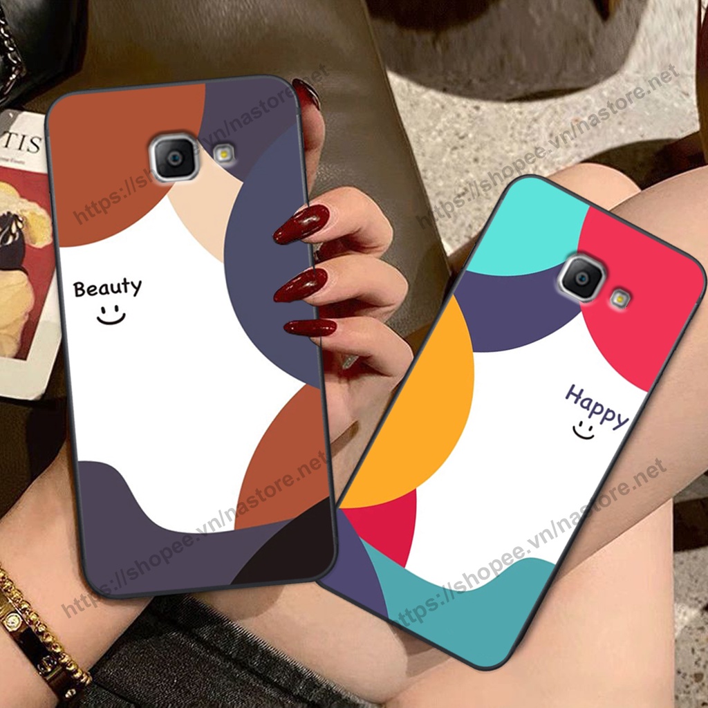 Ốp lưng Samsung A9 Pro - Samsung C9 Pro mặt cười, họa tiết caro đơn giản đẹp cute