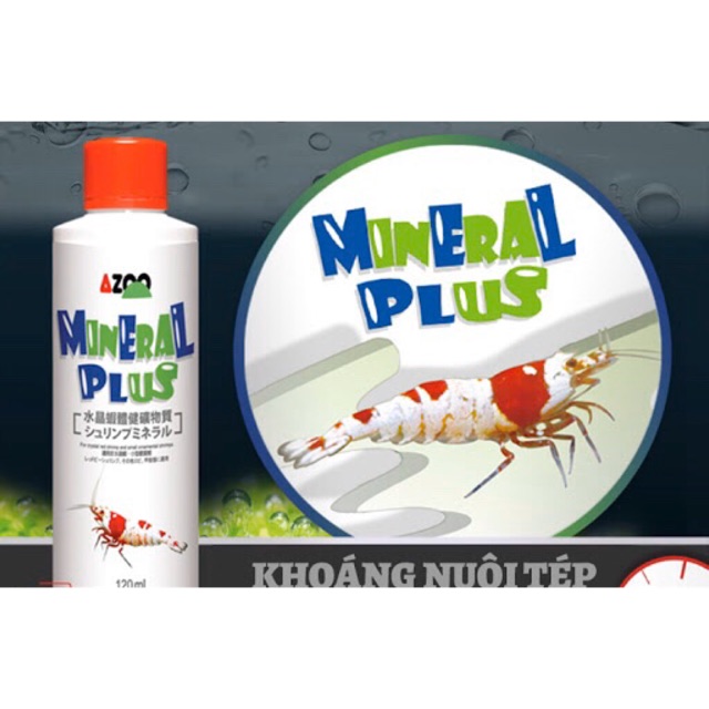 AZOO MINERAL PLUS - Khoáng Cao Cấp Cho Tép (120ml)