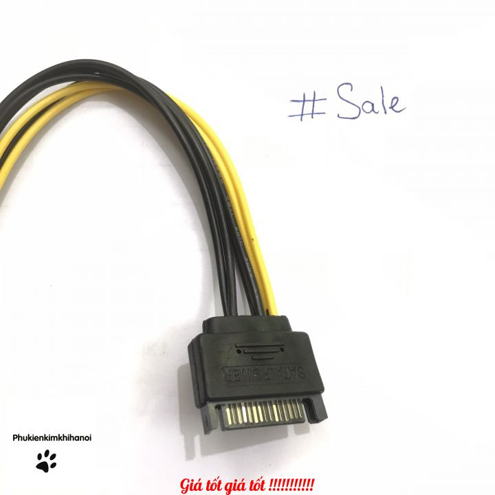 Cáp chuyển đổi từ Sata sang 6 pin IDE CHO VGA, RISER CAP001