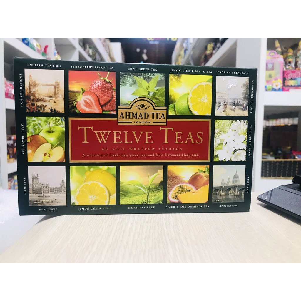 Bộ Sưu tập Trà Ahmad Twelve Teas Selection 12 Vị 120g - Hộp 60 Gói