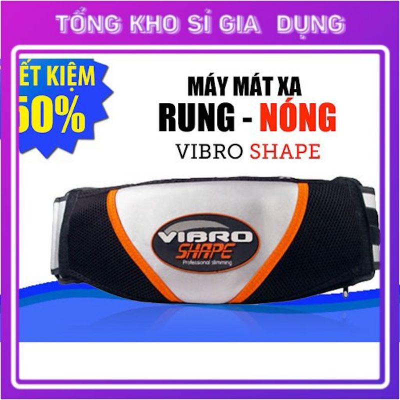 Đai Rung Nóng Masage Giảm Tan Mỡ Bụng Trị Liệu Đau Mỏi Vai Gáy VIBROSHAPE