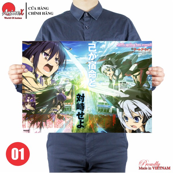 Tấm Poster Áp Phích A3 Anime Date A Live - Cuộc Hẹn Sống Còn - Deto A Raibu - Poster Decal Dán Tường By AnimeX