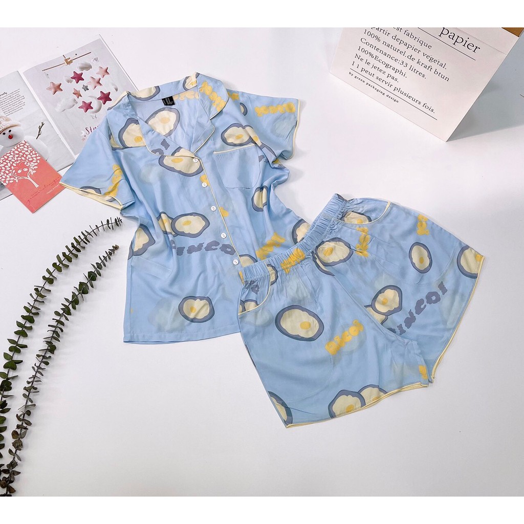 Pijama đùi chất tole lanh hàng VNXK | BigBuy360 - bigbuy360.vn