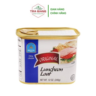Thịt heo và thịt gà hộp nguyên vị Original Lunchoen Loaf Bristol 340g - Mỹ