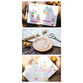 Tấm transfer deco sticker xinh xắn (Hàng có sẵn)