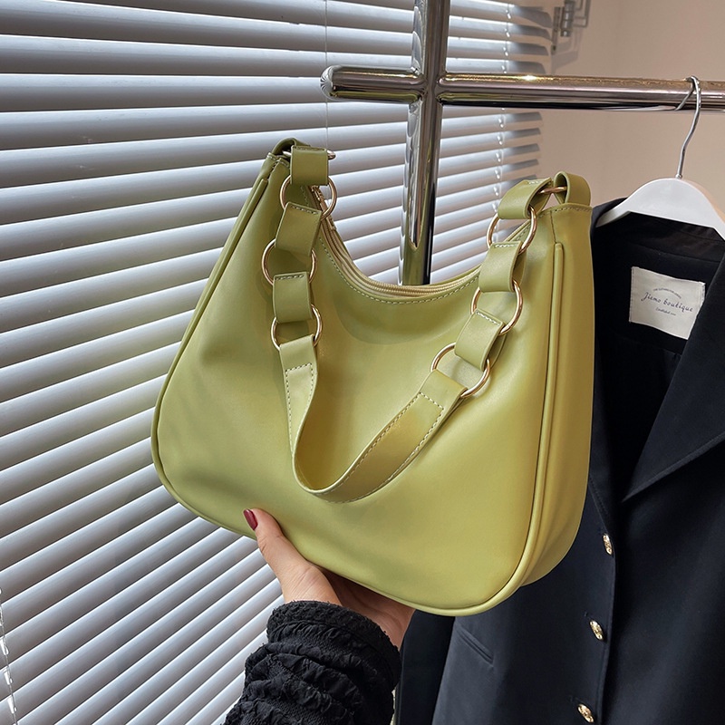 Túi Đeo Vai Màu Sắc Đơn Giản Phong Cách Anh Quốc Cho Nữ