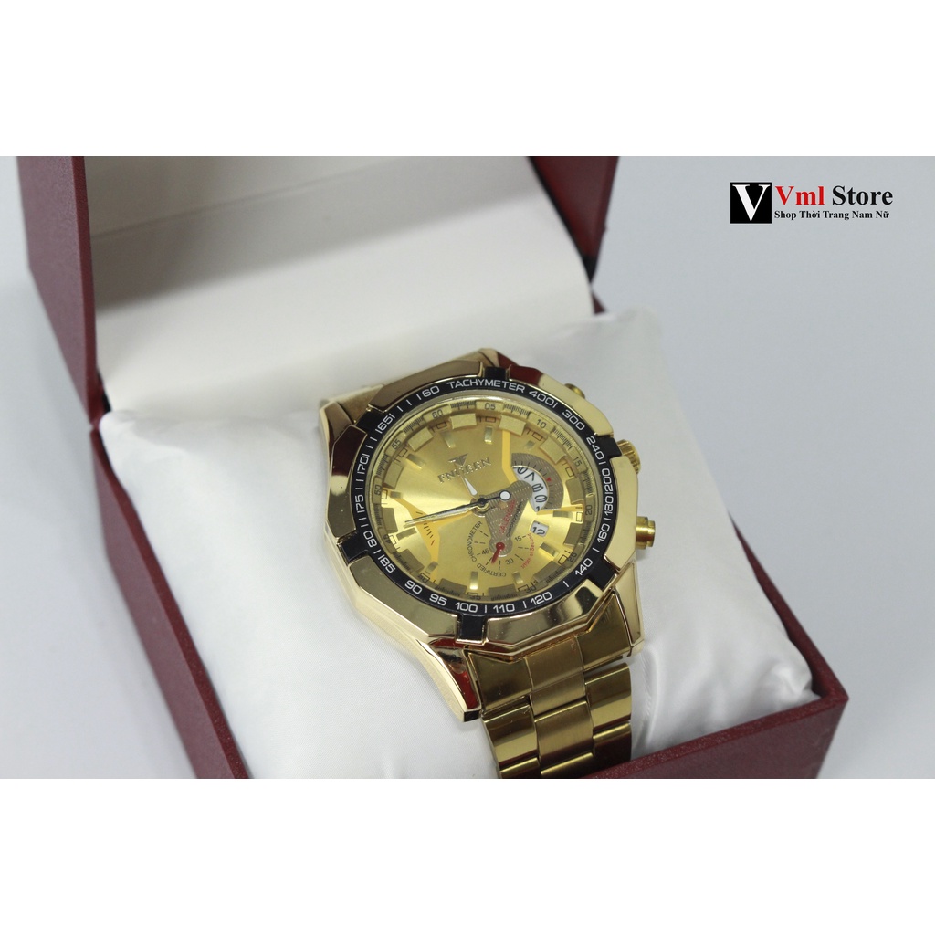 Đồng Hồ Nam Đeo Tay Fngeen Mã S001 Dây Kim Loại Thời Trang Lịch Lãm