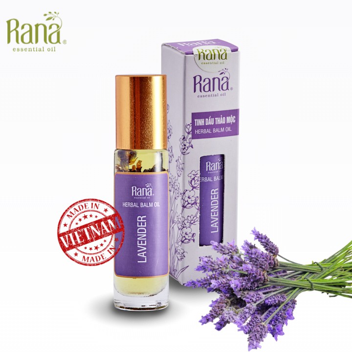 Dầu Bi Lăn Thảo Mộc OẢI HƯƠNG Lavender 10ml_Tinh Dầu Lăn Thảo Dược_HƯƠNG THƠM THIÊN NHIÊN, GIẢM STRESS, CHỐNG MẤT NGỦ