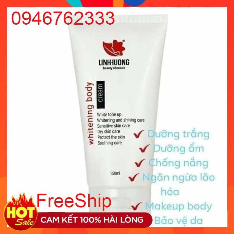 [Freeship]Kem Body Linh Hương, Dưỡng Ẩm Hàng Ngày,Làm Trắng Sáng Da Toàn Thân Hoàn Toàn Tự Nhiên