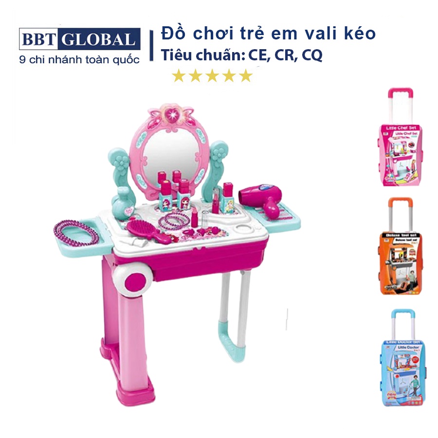 Đồ chơi trẻ em cho bé gái bé trai vali kéo BBT Global 008-92