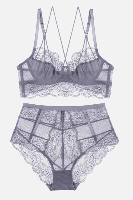 Bộ đồ lót Charm dây chéo có gọng mút ren mỏng BL | BigBuy360 - bigbuy360.vn