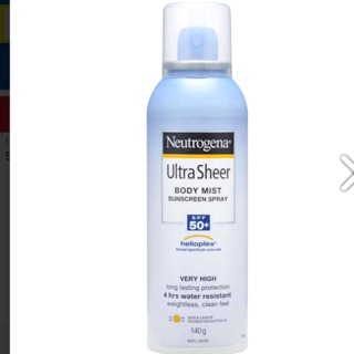 Kem chống nắng Neutrogena Ultra Sheer body mist sunscreen spray