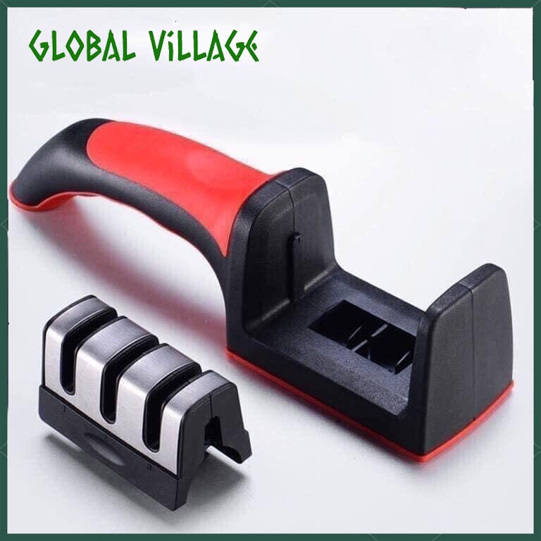 [Hàng có sẵn tại TPHCM ]Dụng cụ mài dao kéo đa năng, mài dao cầm tay 3 cấp độ có tay cầm chắc chắn tiện lợi