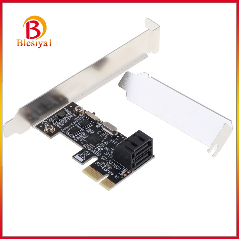 [BLESIYA1] PCIe PCI Express to 2 Port SATA3.0 III Expansion Controller Card Adapter SSD