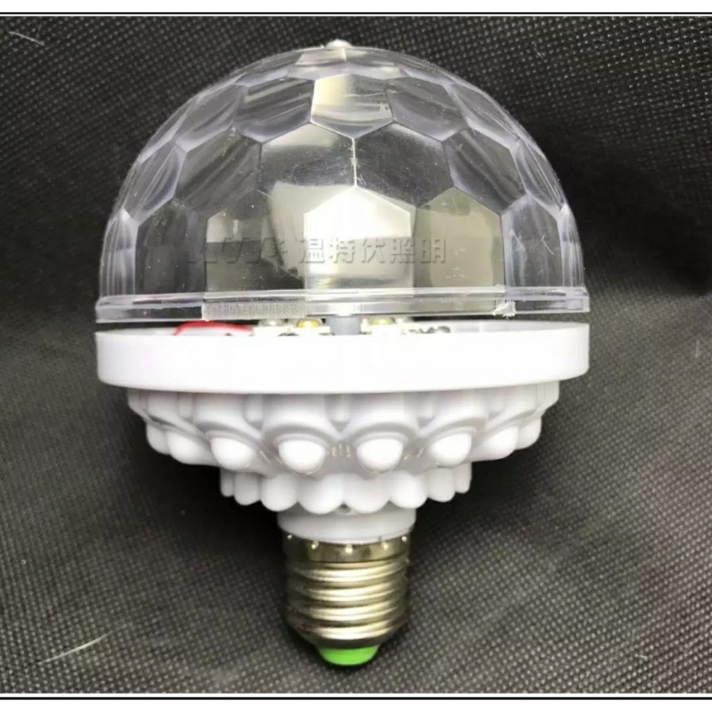 [FREESHIP] Đèn led 7 màu vũ trường cảm ứng nhạc, bóng đèn led trụ, đèn led tự xoay 7 màu Tặng kèm chuôi đèn