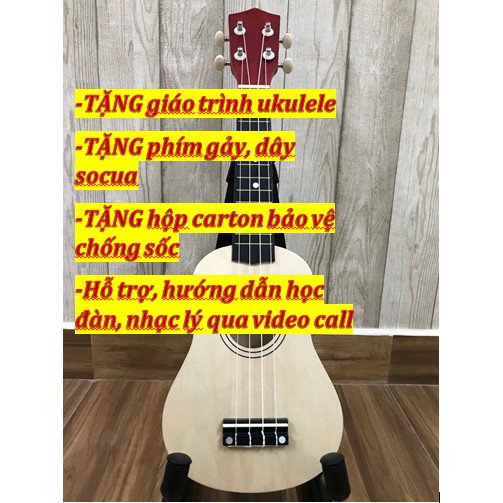 UKULELE SOPRANO MÀU - HÀNG CÓ SẴN