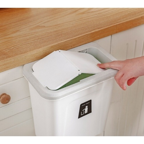 Thùng Rác Có Nắp Treo Tủ Bếp Tiện Dụng