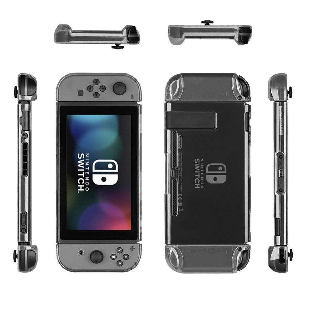 Case trong suốt cho Nintendo Switch V2, Ốp nhựa cứng trong suốt cho Nintendo Switch V2