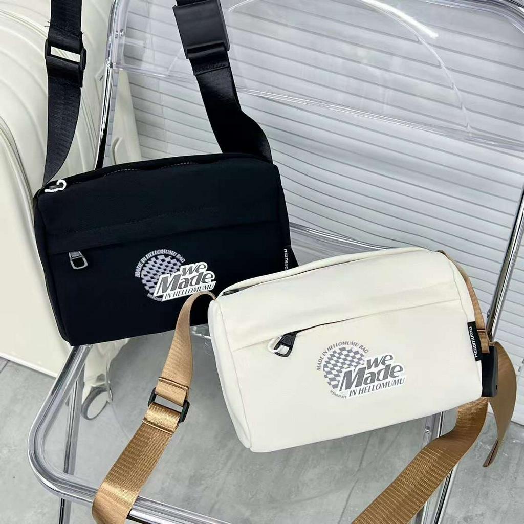 Túi đeo chéo thời trang unisex nam nữ form hộp ngang nhiều ngăn đựng X1014