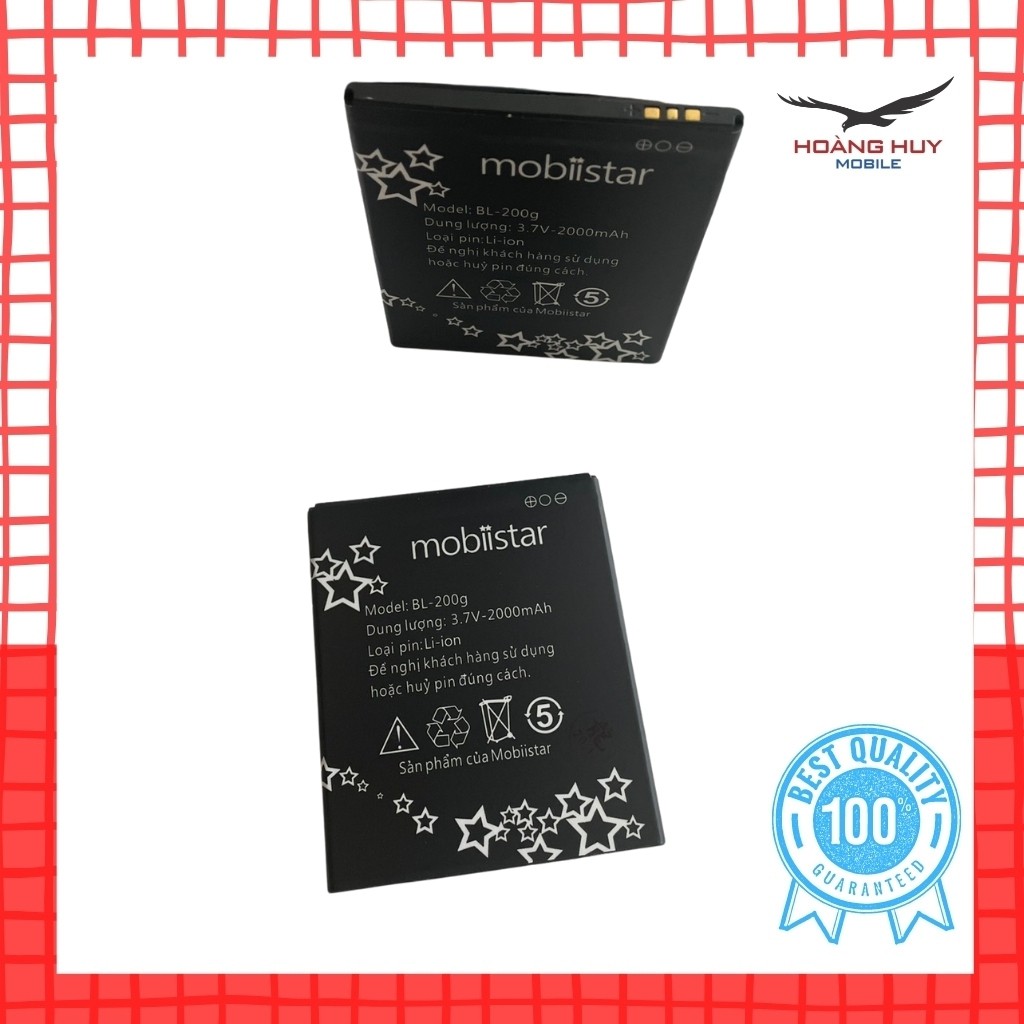 Pin Mobiistar BL-200g Dung Lượng 2000mAh Zin Hàng Zin Chính Hãng Bảo Hành 6 Tháng 1 Đổi 1 [Mobiistar Lai Y]