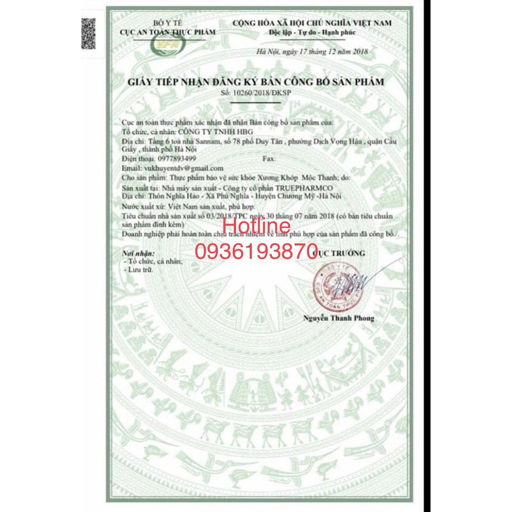 XƯƠNG KHỚP MỘC THANH - Hộp 60 viên Giúp Điều trị đau xương khớp | Thế Giới Skin Care