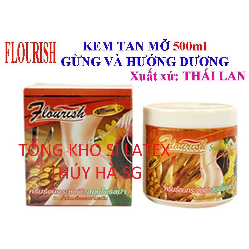 Kem Tan Mỡ Bụng Gừng Ớt Flourish Thái Lan 700ml