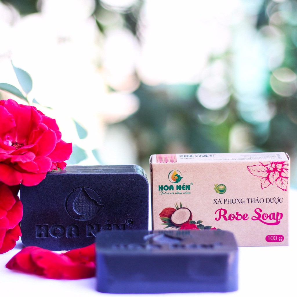 Xà phòng ROSE SOAP 100g Hoa Nén_Xà phòng tắm thiên nhiên cao cấp hoàn toàn từ thảo dược