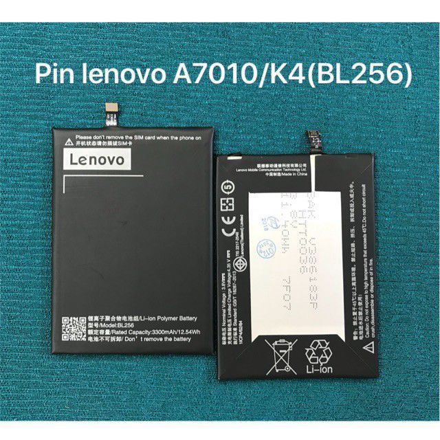 PIN LENOVO BL256 / A7010 / K4 NOTE

( bảo hành 6 tháng ) /KCLI12